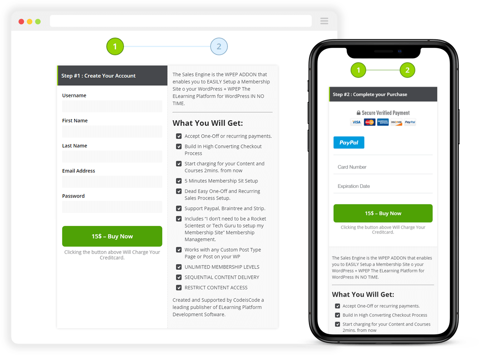 Flat Browser copy , eLearnCommerce: The eLearning Platform for WordPress, eLearnCommerce, eLearnCommerce